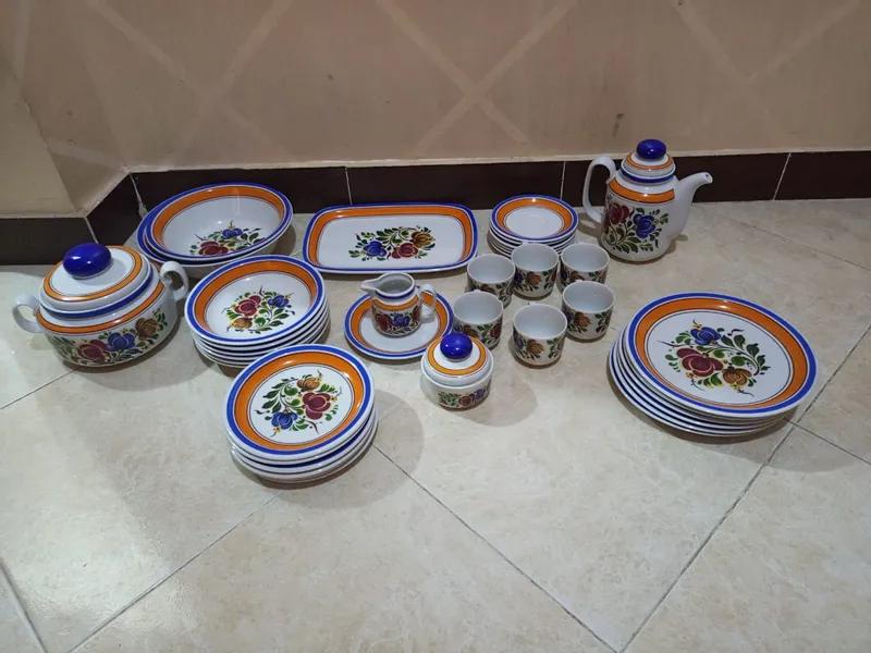 طقم شاي وجاتو ألمانيا مطبوع بالختم winterling Bavaria vintage