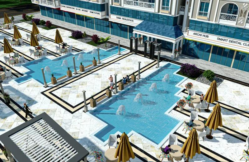 شقة غرفة وصالة 58 متر فى Hurghada Hub بالغردقة