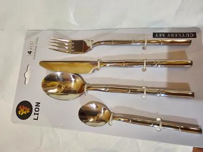 طقم مائده ملاعق وشوك استيل مقاوم للصدأ ثقيل في طنطا, الغربية - 125 EGP