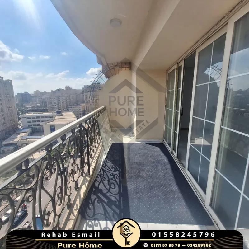 شقة للايجار 275 م – سموحة – شارع فوزى معاذ