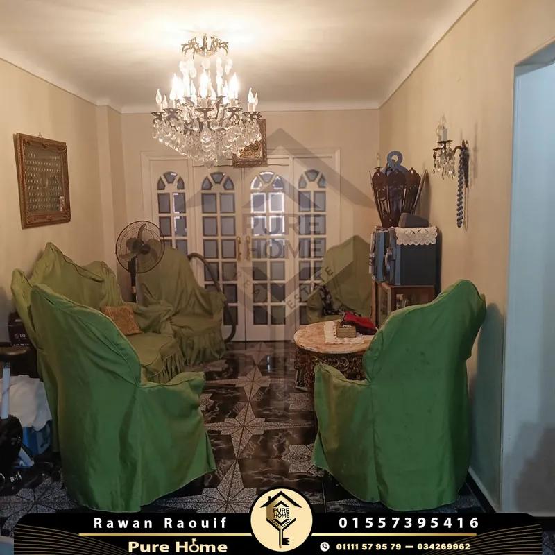 شقة للبيع 100 م – كفر عبده – شارع ابراهيم راجي