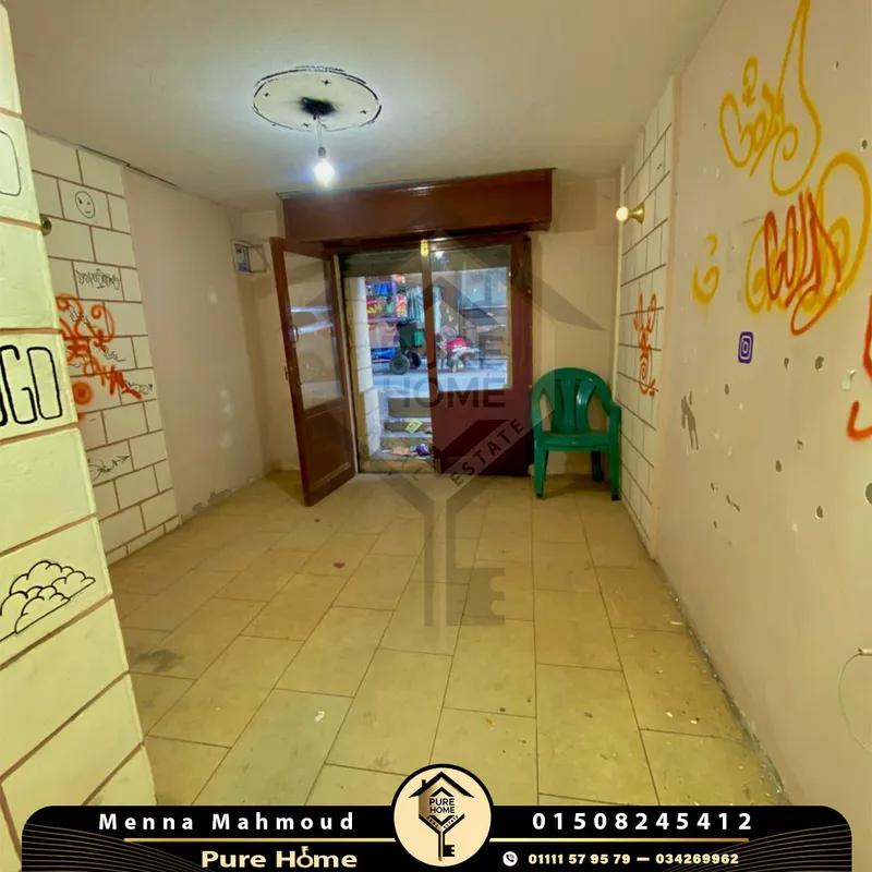 محل للبيع 25 م - سبورتنج متفرع من شارع بورسعيد