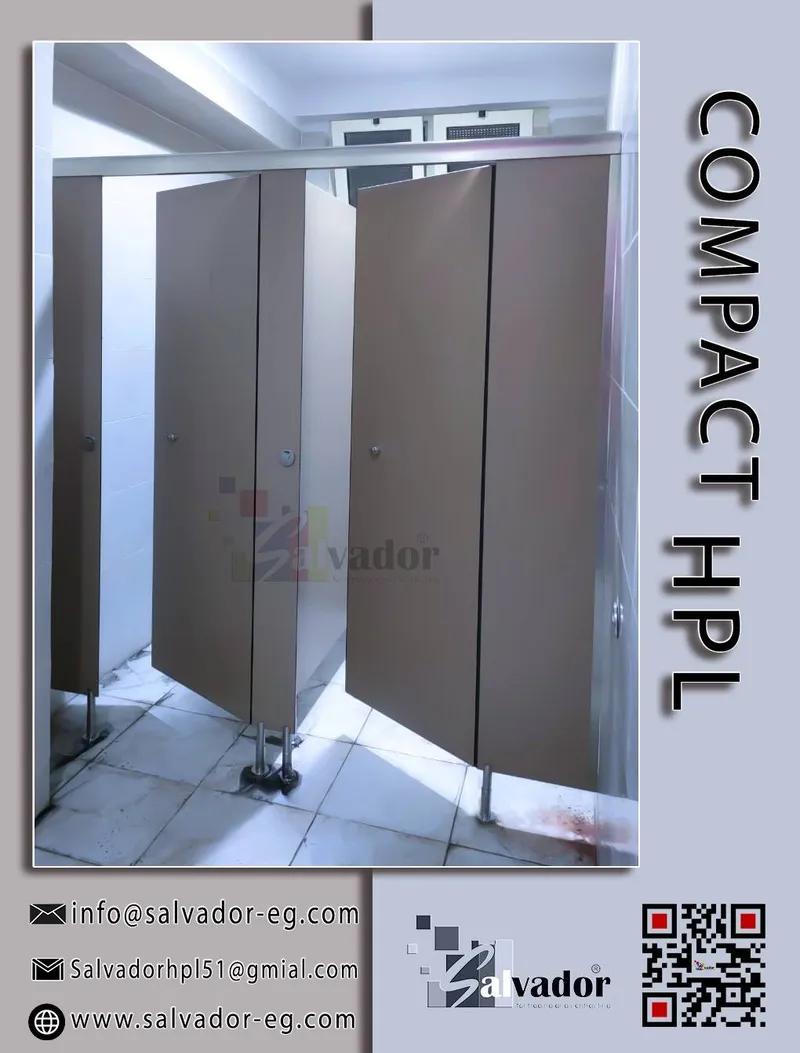 الكومباكتhpl قواطيع ابواب الحمامات بخامات عالية الجودة