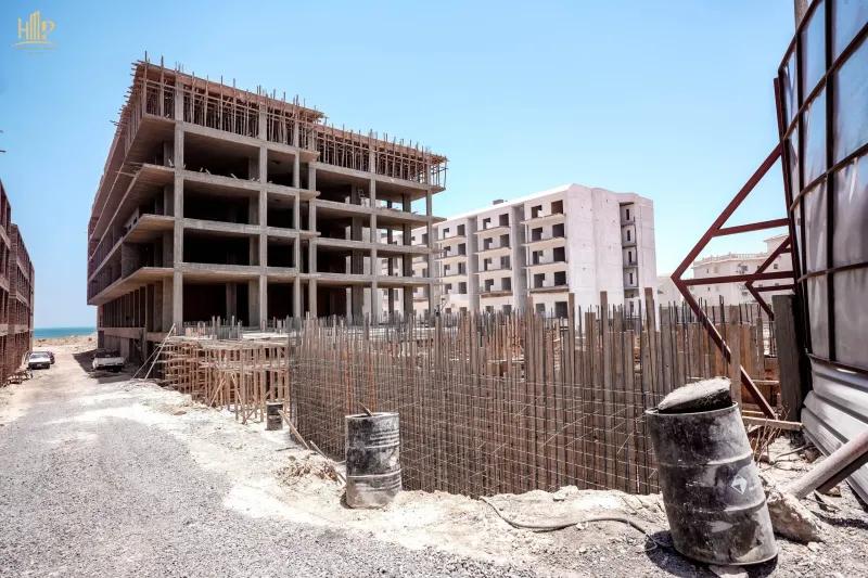 شقة 78م غرفة وصالة بإطلالة مباشرة على البحر وحمام السباحة أورو بيتش