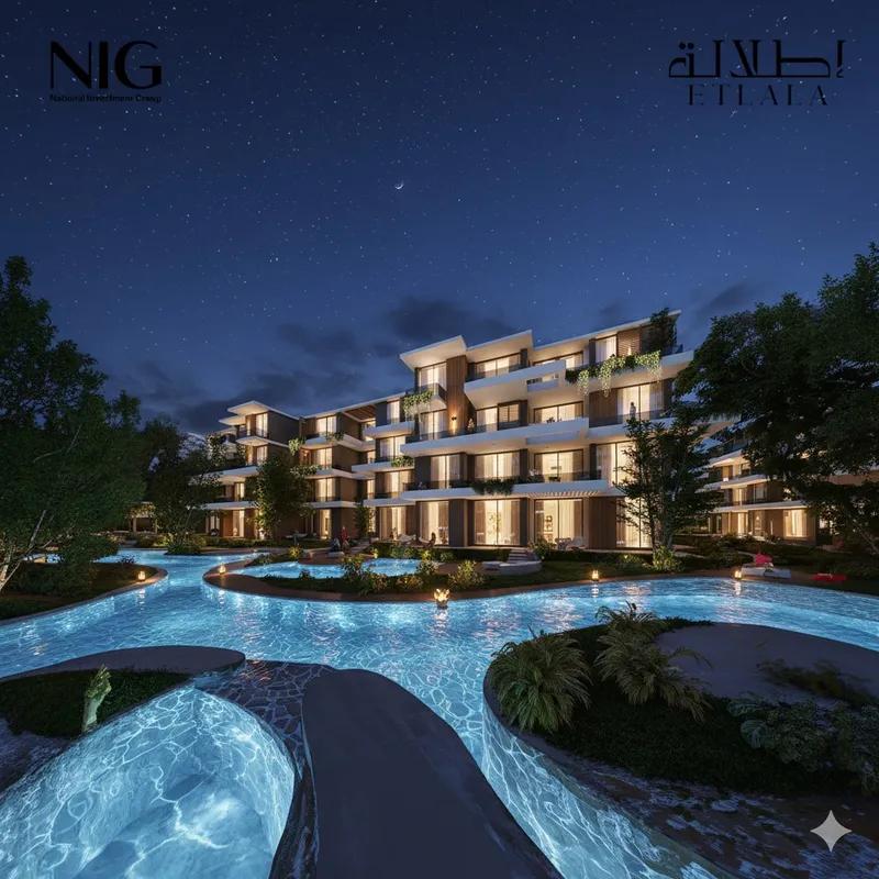 شقة للبيع بكمباوند اطلالة ب دمياط الجديدة