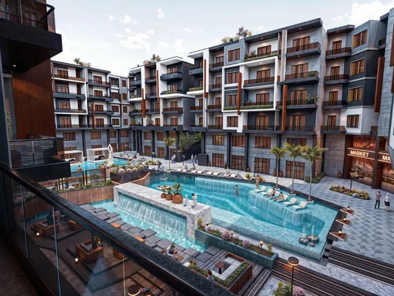 شقة 76 متر بإطلالة مباشرة على الشارع الرئيسي – منطقة الهضبة، الغردقه