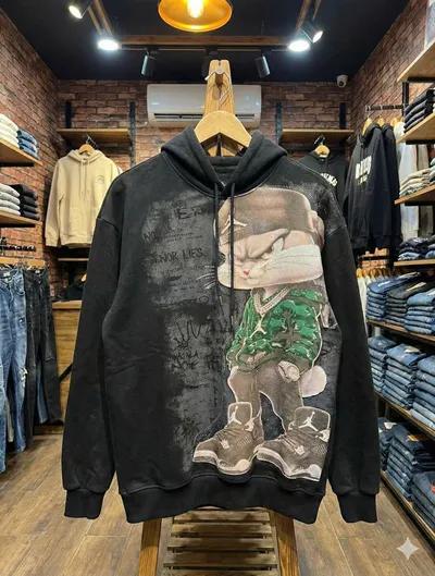 هودي أسود أوفرسايز ثقيل في الجيزة, العمرانية - 500 جنيه