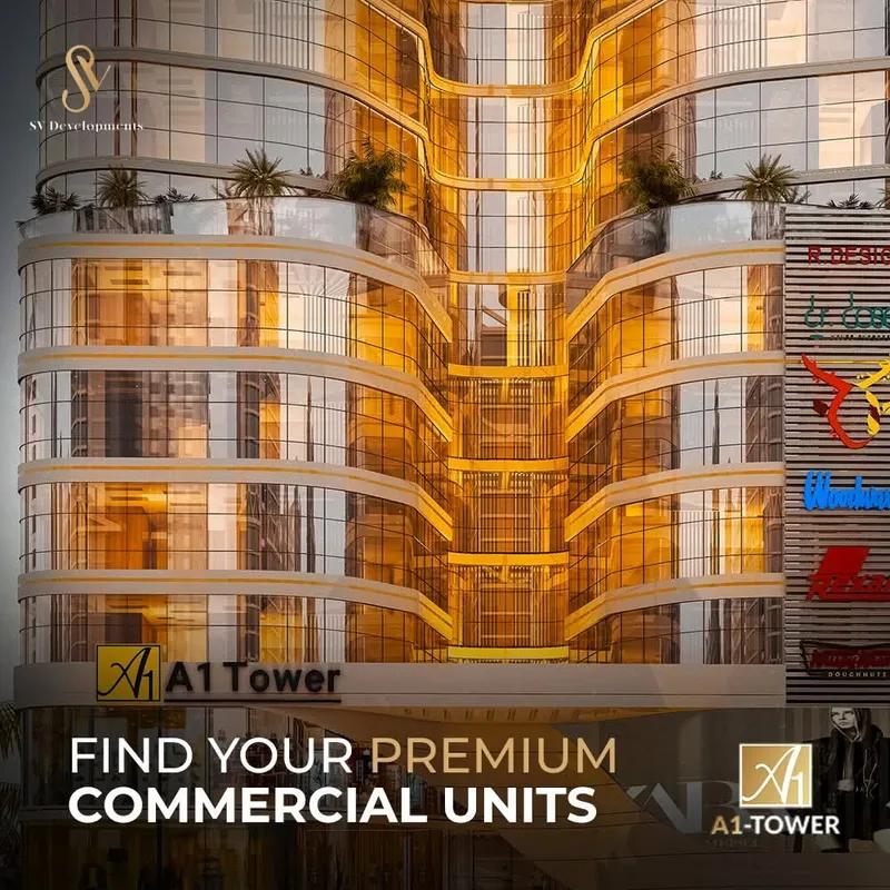 للبيع وحده اداريه بالعاصمة الاداريه بمول A1 TOWER