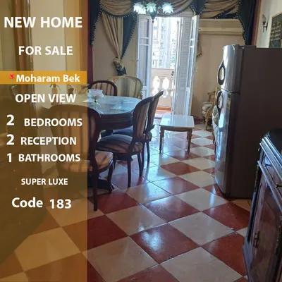 شقة للإيجار المفروش 110م محرم بك (خطوات لمستشفي القبطي) في الإسكندرية, محرّم بيك - 12,000 جنيه