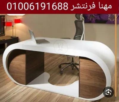 مكتب أبيض مدير خشب قوس بشانون أدراج في الجيزة, المهندسين - 17,500 جنيه