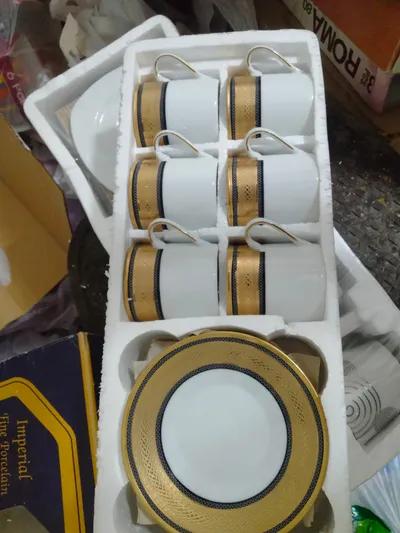 طقم قهوة بورسلين يابانى مختوم ١٢ قطعة في القاهرة, وسط القاهرة - 900 جنيه