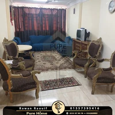 شقة للايجار المفروش 90 م – سيدي جابر – خطوات من شارع المشير in الإسكندرية, سيدي جابر - 11,000 EGP