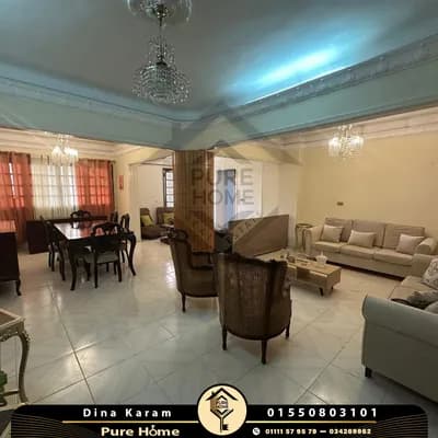 شقة للبيع 200 م - رشدي - شارع سوريا - تري البحر  in الإسكندرية, رشدي - 9,000,000 EGP