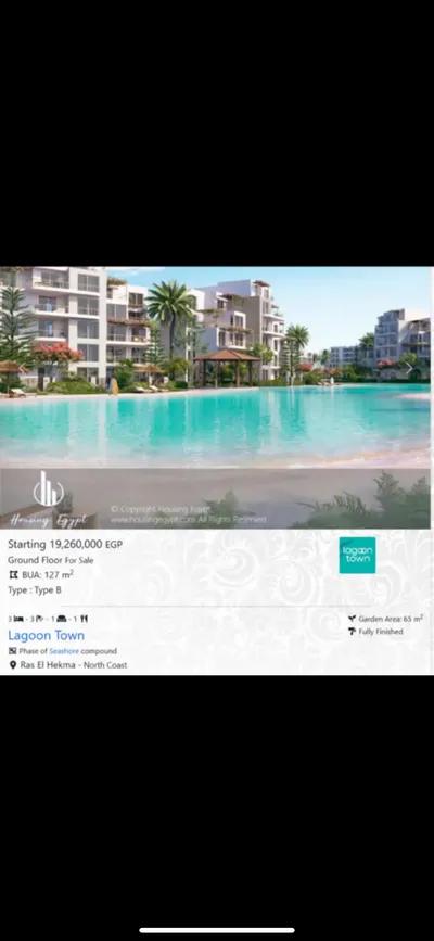 Apartment For Sale In Hyde Park North - Seashore في مطروح, الساحل الشمالي, منتجعات الساحل الشمالى, فوكا باي - 4,750,000 جنيه