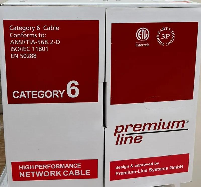 كابل بريميوم لاين CAT 6 AWG 23 الاصلي بضمان الوكيل