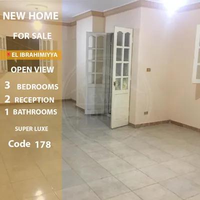 شقه 120م للبيع بالابراهيميه in Alexandria, Al Ibrahimiyyah - 3,700,000 EGP