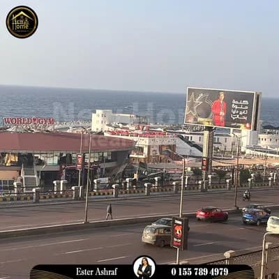 شقة للايجار المفروش 170  م موقع مميز -  رشدى -  على البحر مباشرة in الإسكندرية, رشدي - 45,000 EGP