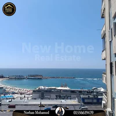 شقة مفروشة للايجار 130 م - سيدي جابر - بحر مباشر in الإسكندرية, سيدي جابر - 27,000 EGP
