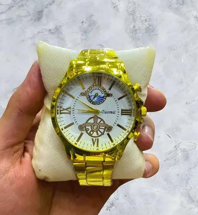 للرجال فقط – ساعة فخمة بلون ذهبي وفضي يجذب الأنظار في القاهرة, القاهرة الجديدة - 250 جنيه