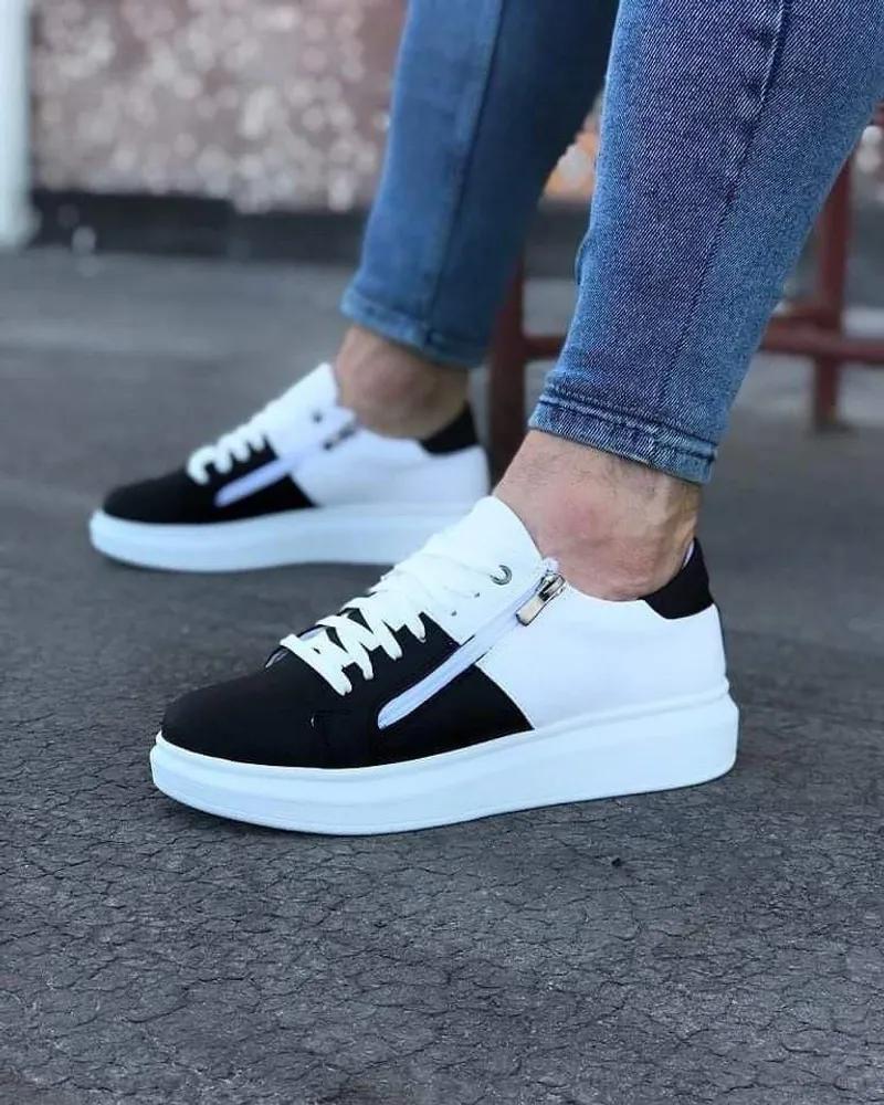 كوتشي رجالي سوستة جلد مستورد – راحة وأناقة طول اليوم 👟🔥