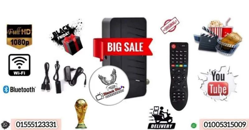 رسيفر iptv 4 سنين إشتراك و ريموت بلوتوث واي فاي داخلي و 4 سنوات دعم