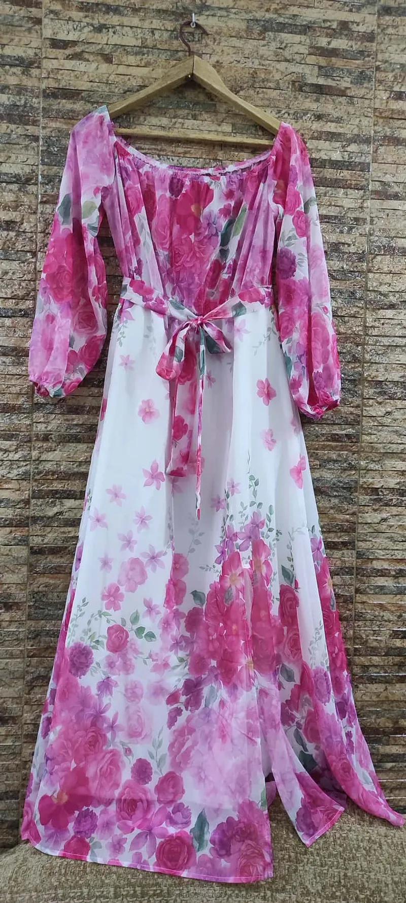 فستان شيفون جديد